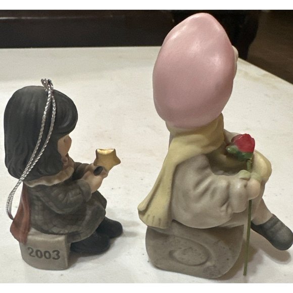 Set of 2 Vintage Kim Anderson Pretty as a Picture by Enesco Collectibles (READ) - Picture 5 of 16